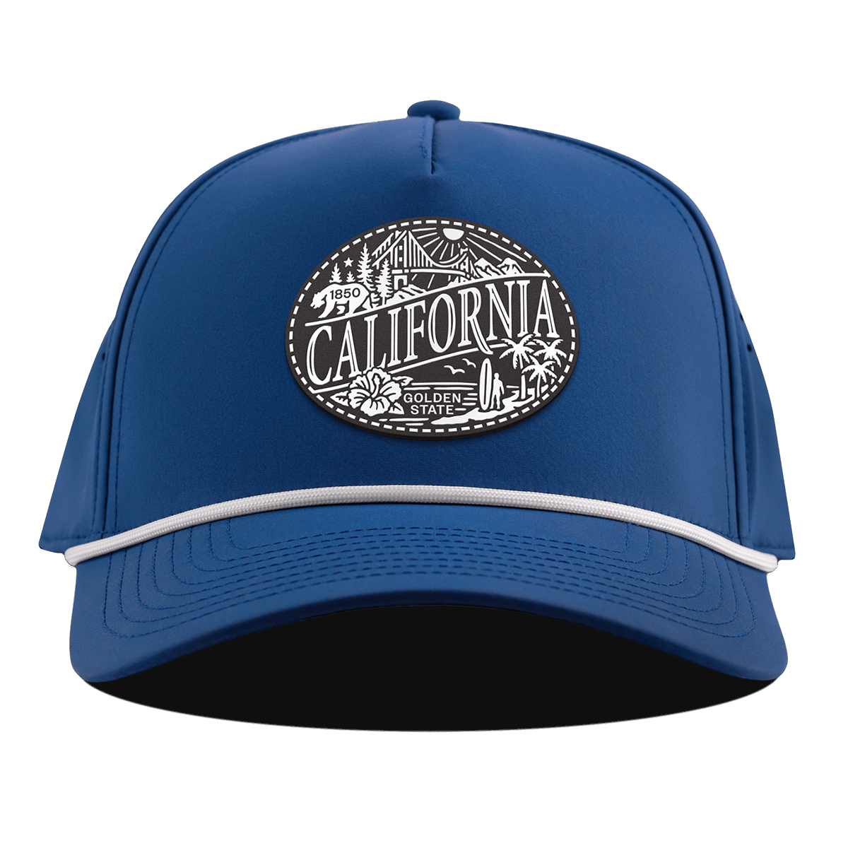 California Traveler Curved 5 Panel Rope Royal