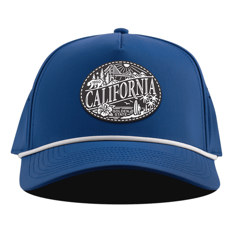 California Traveler Curved 5 Panel Rope Royal