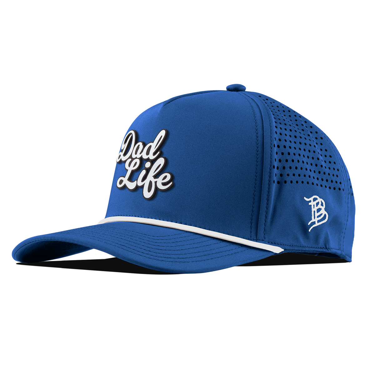 Dad Life Script Curved 5 Panel Rope Royal