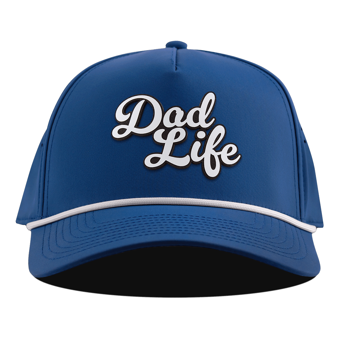 Dad Life Script Curved 5 Panel Rope Royal