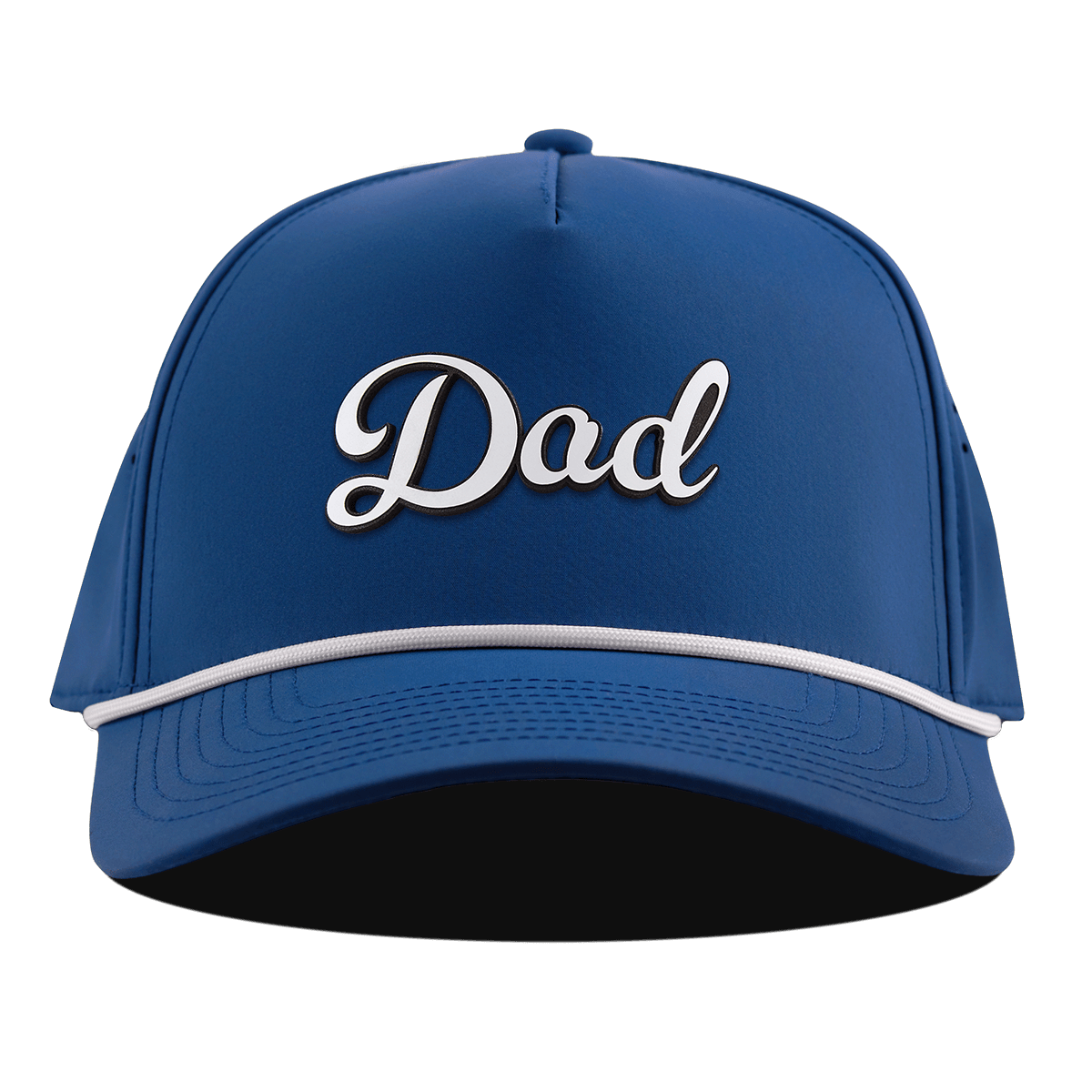Dad Script Curved 5 Panel Rope Royal
