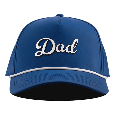Dad Script Curved 5 Panel Rope Royal