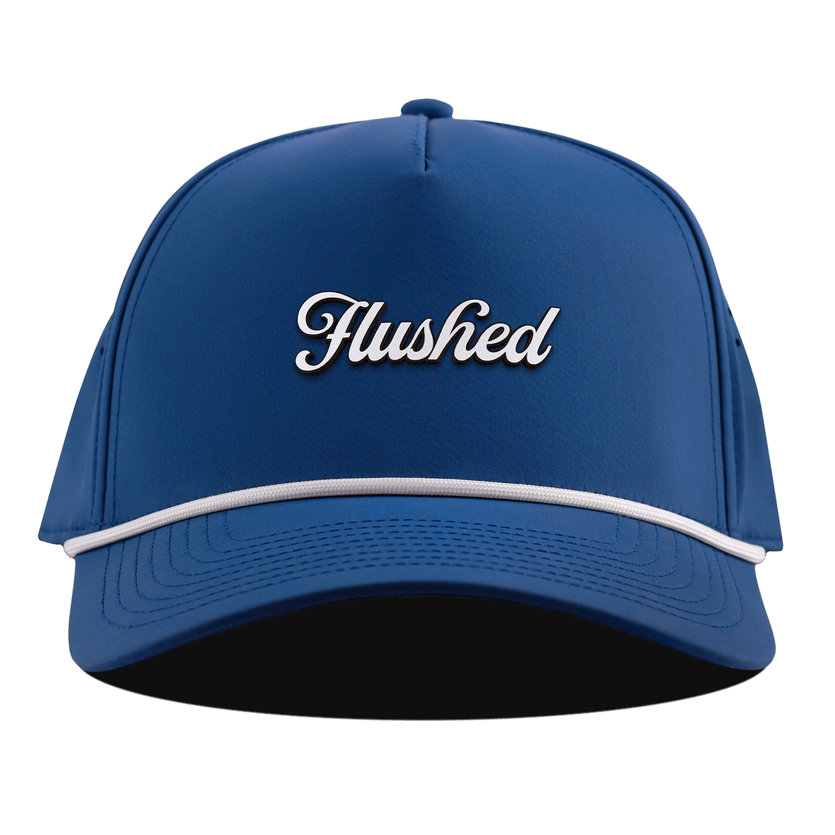 Flushed Script Curved 5 Panel Rope Royal