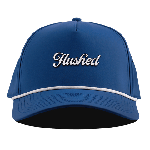 Flushed Script Curved 5 Panel Rope Royal
