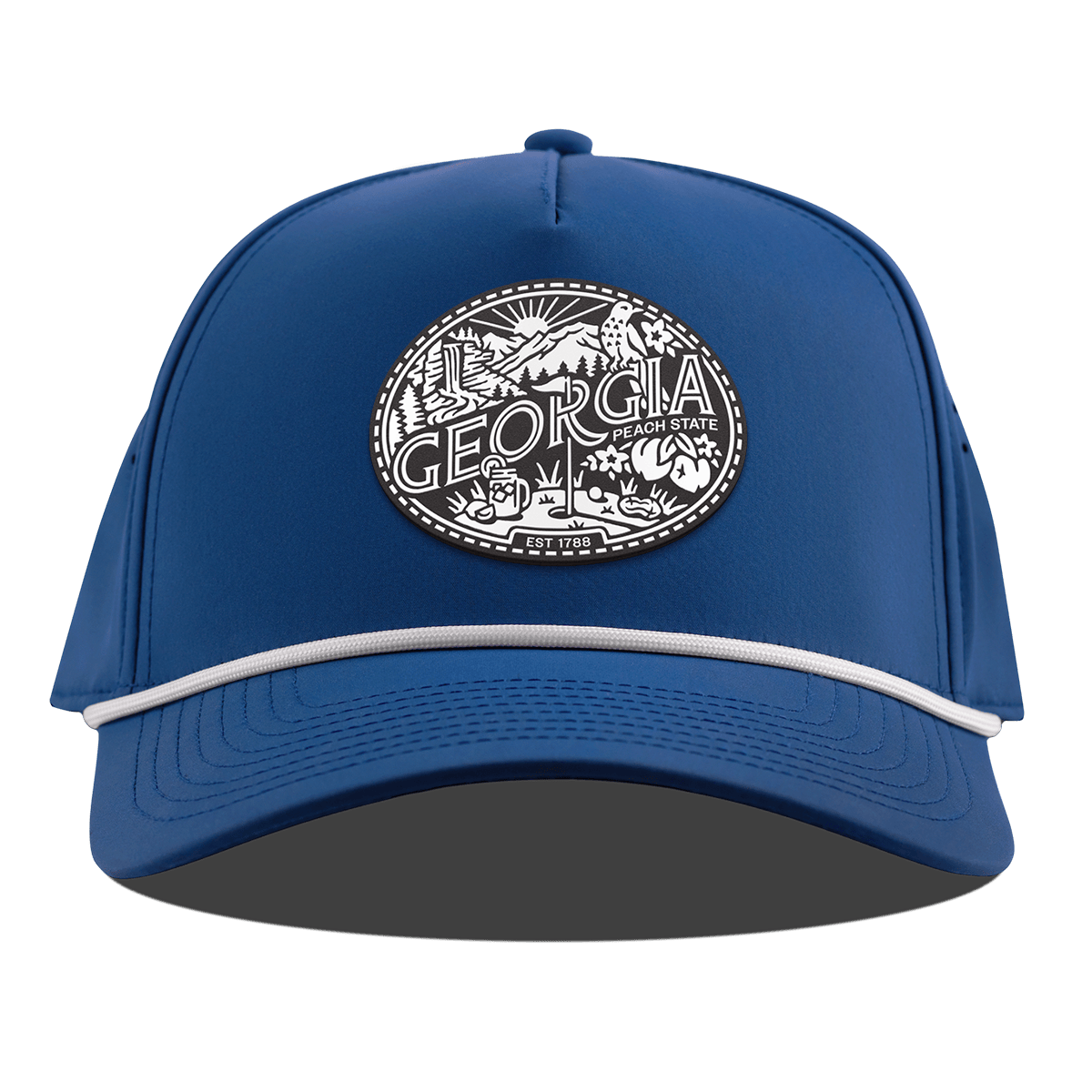 Georgia Traveler Curved 5 Panel Rope Royal