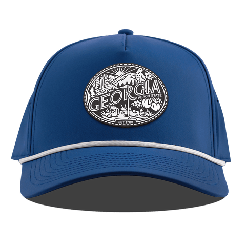Georgia Traveler Curved 5 Panel Rope Royal