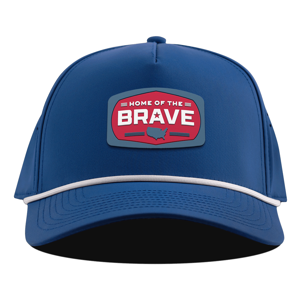 Home of the Brave Curved 5 Panel Rope Royal