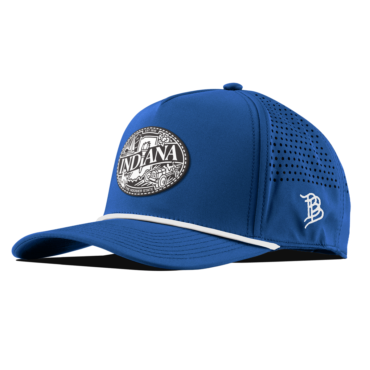 Indiana Traveler Curved 5 Panel Rope Royal
