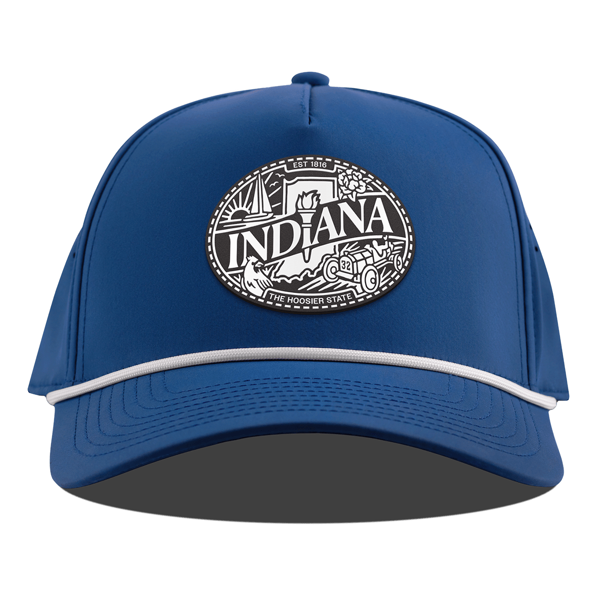 Indiana Traveler Curved 5 Panel Rope Royal