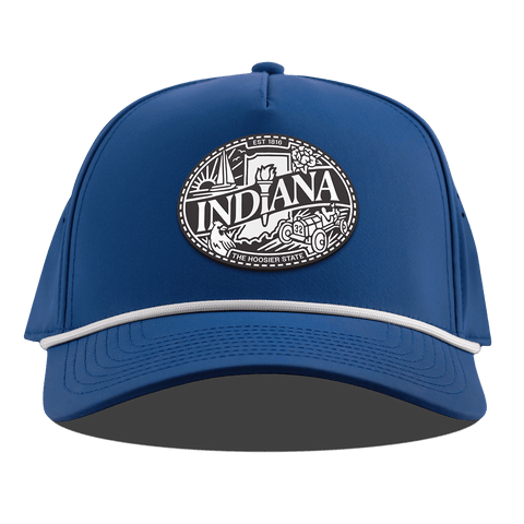 Indiana Traveler Curved 5 Panel Rope Royal