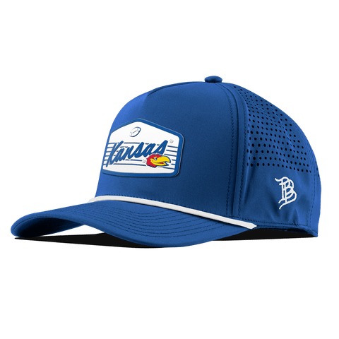 University of Kansas "Jayhawks Football" Curved 5 Panel Rope Royal