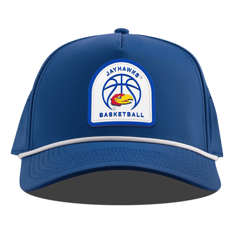 University of Kansas "Kansas Basketball" Curved 5 Panel Rope Royal