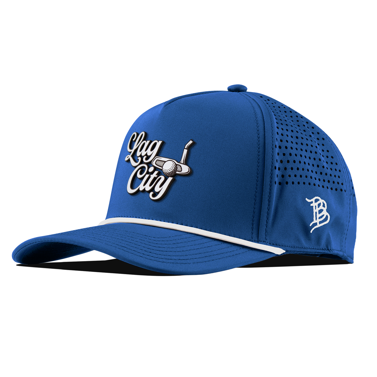 Lag City Script Curved 5 Panel Rope Royal