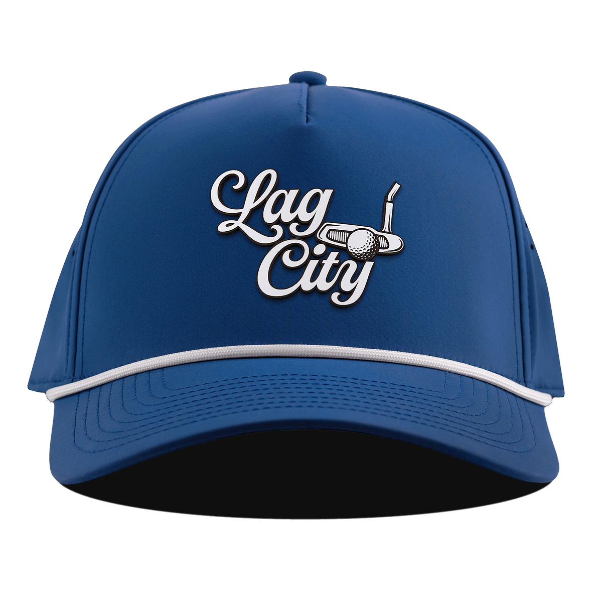 Lag City Script Curved 5 Panel Rope Royal