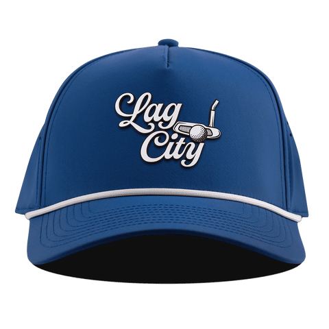 Lag City Script Curved 5 Panel Rope Royal