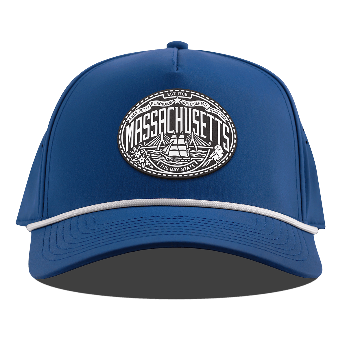 Massachusetts Traveler Curved 5 Panel Rope Royal