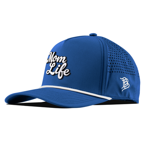 Mom Life Script Curved 5 Panel Rope Royal