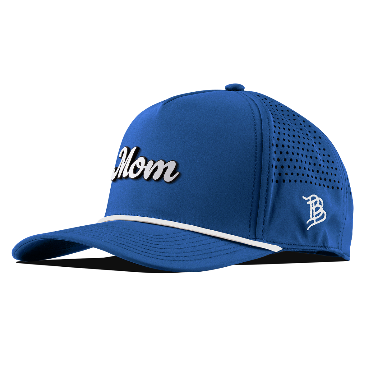 Mom Script Curved 5 Panel Rope Royal