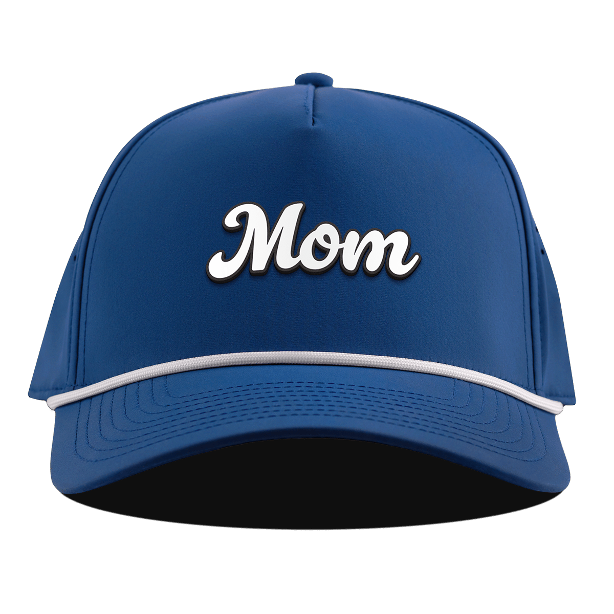 Mom Script Curved 5 Panel Rope Royal