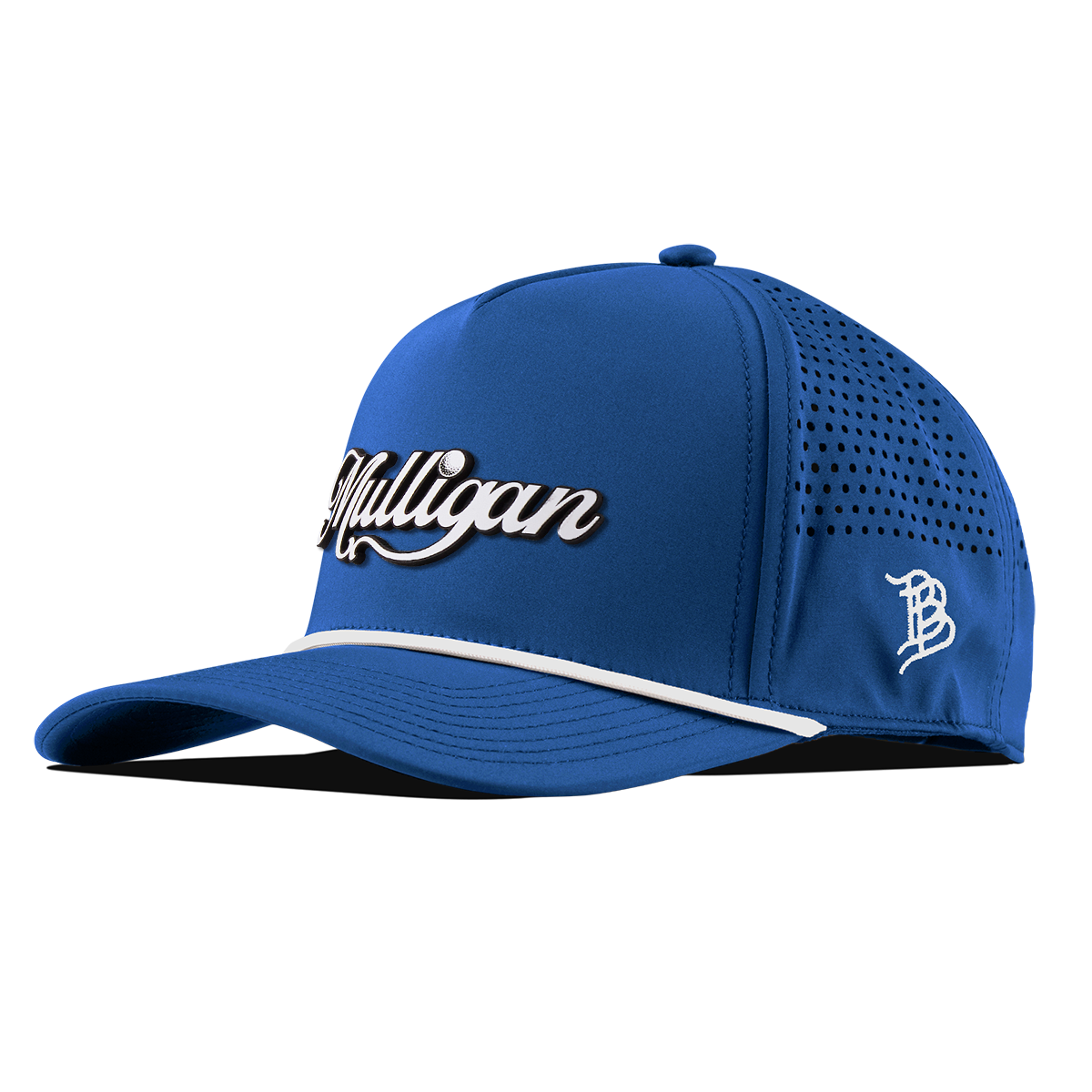 Mulligan Script Curved 5 Panel Rope Royal