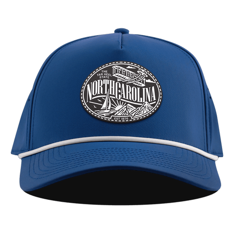 North Carolina Traveler Curved 5 Panel Rope Royal