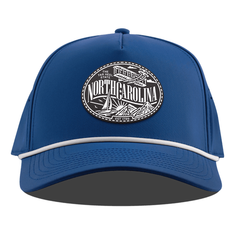 North Carolina Traveler Curved 5 Panel Rope Royal