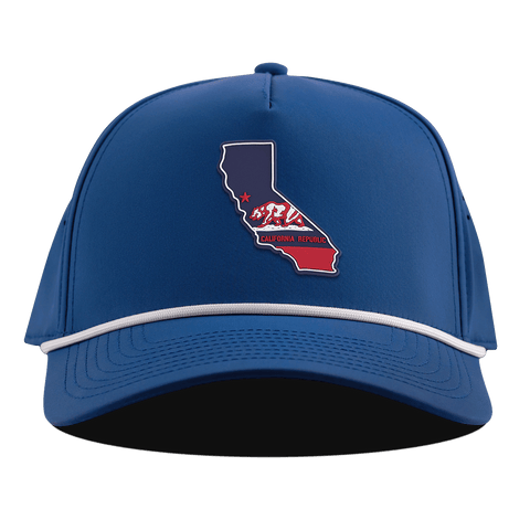California Patriot Series Curved 5 Panel Rope Royal