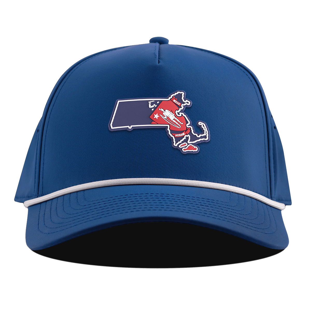 Massachusetts Patriot Series Curved 5 Panel Rope Royal