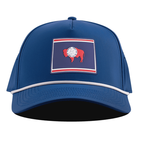 Wyoming Patriot Series Curved 5 Panel Rope Royal