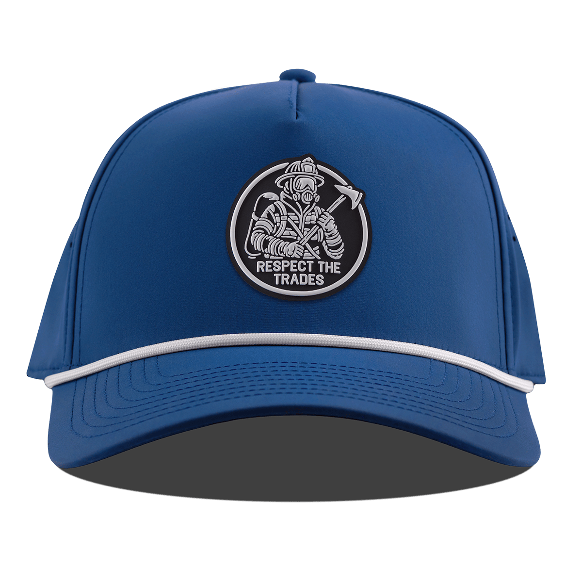 Respect The Trades Firefighter Curved 5 Panel Rope Royal