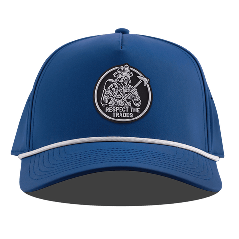 Respect The Trades Firefighter Curved 5 Panel Rope Royal