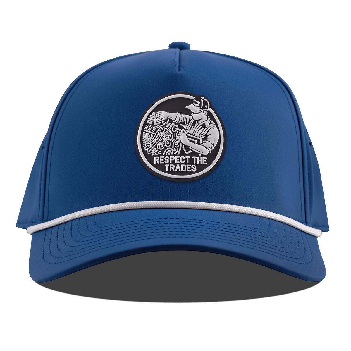Respect The Trades Mechanic Curved 5 Panel Rope Royal