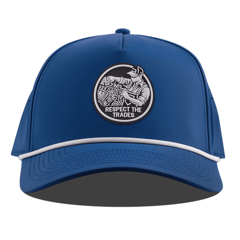 Respect The Trades Mechanic Curved 5 Panel Rope Royal