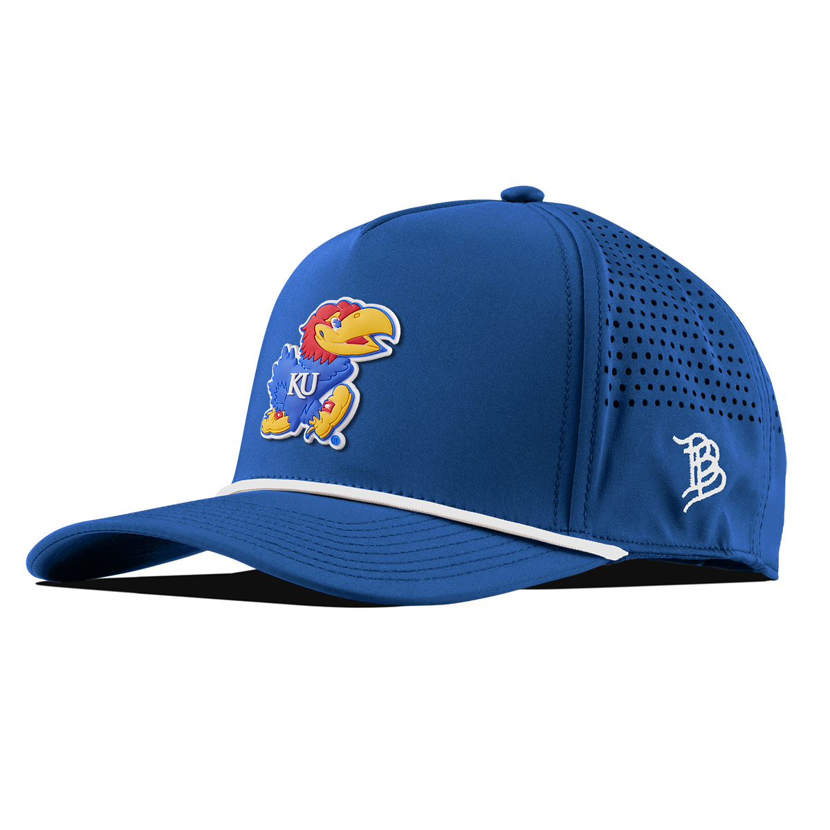 University of Kansas "Rock Chalk Jayhawk" Curved 5 Panel Rope Royal
