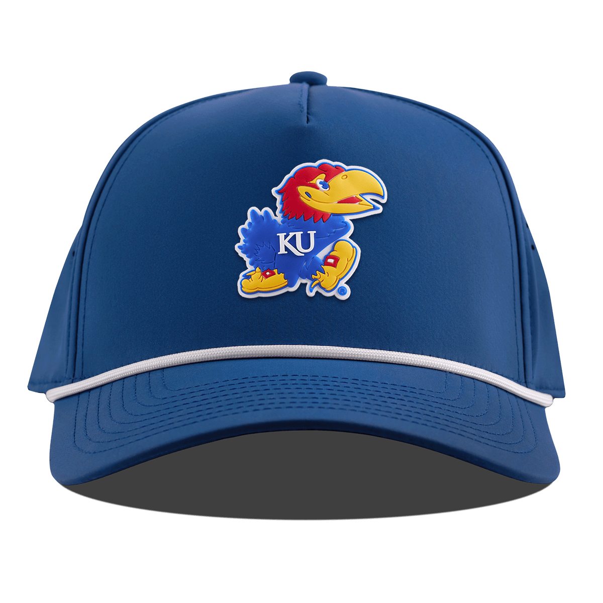 University of Kansas "Rock Chalk Jayhawk" Curved 5 Panel Rope Royal