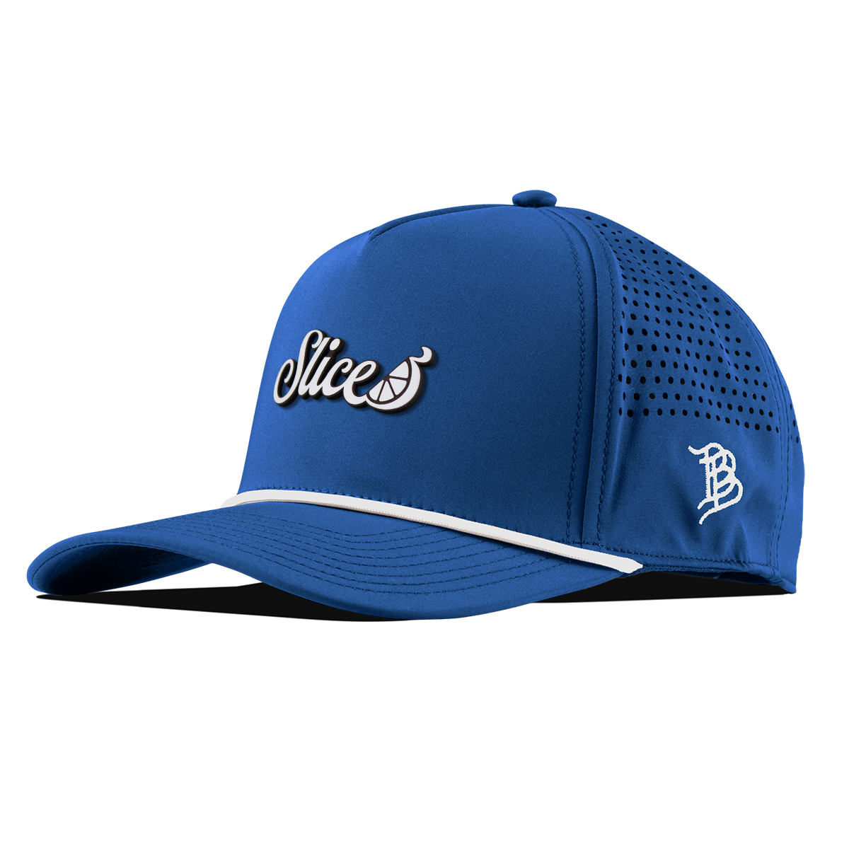 Sliced Script Curved 5 Panel Rope Royal