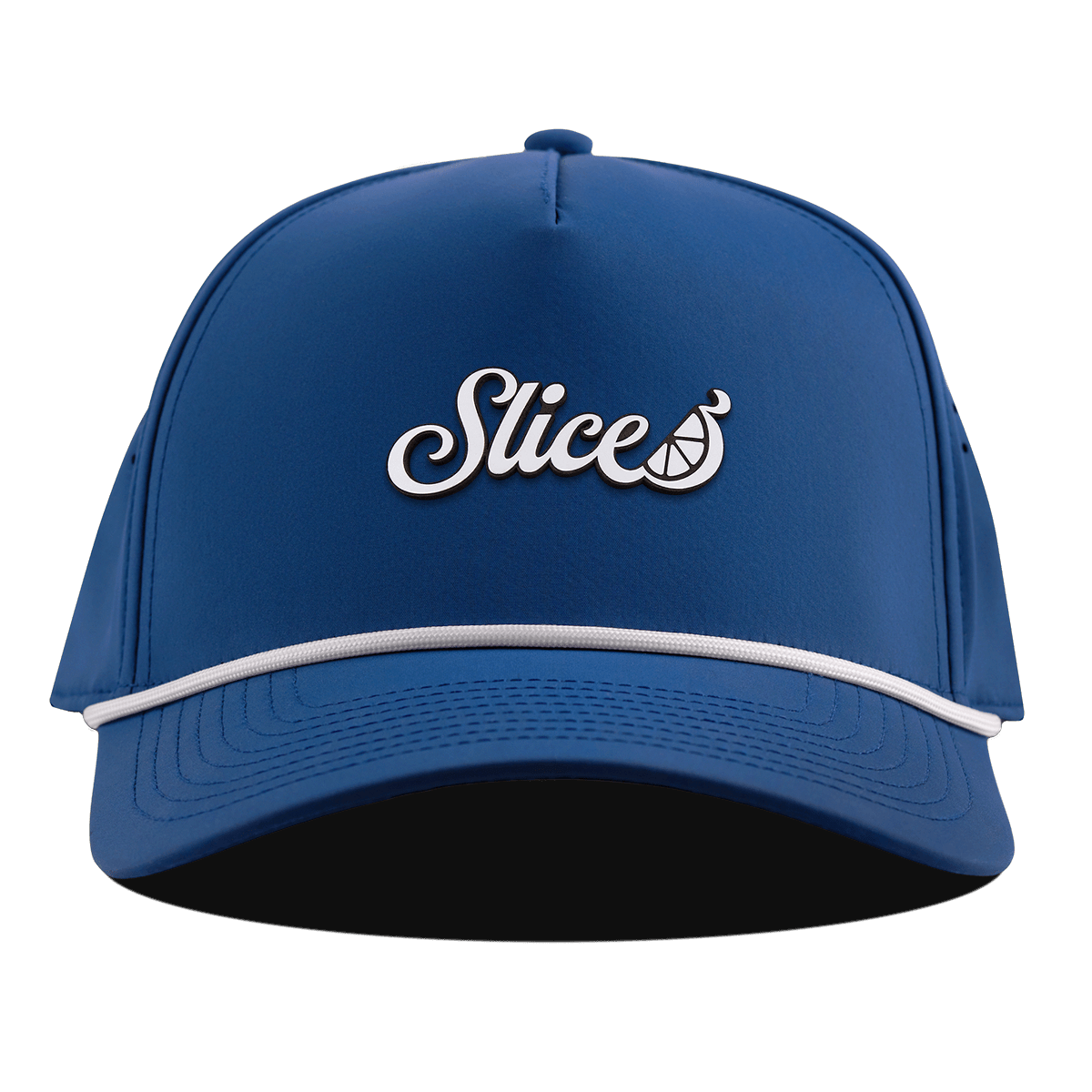Sliced Script Curved 5 Panel Rope Royal