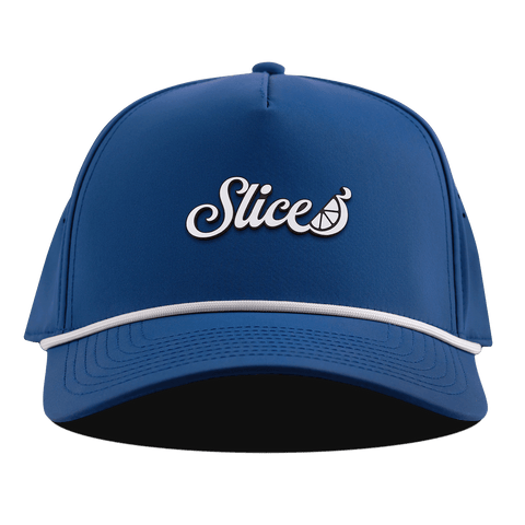 Sliced Script Curved 5 Panel Rope Royal