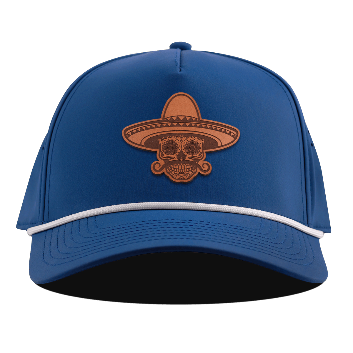 Sombrero Skull Curved 5 Panel Rope Royal