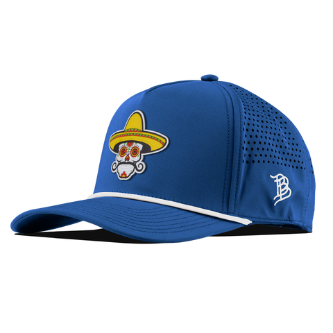 Sombrero Skull PVC Curved 5 Panel Rope Royal