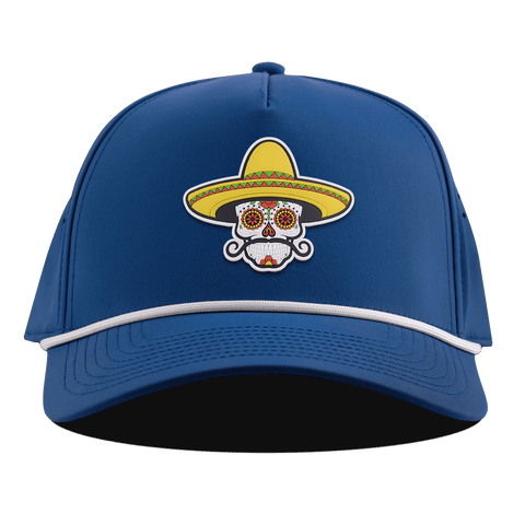 Sombrero Skull PVC Curved 5 Panel Rope Royal