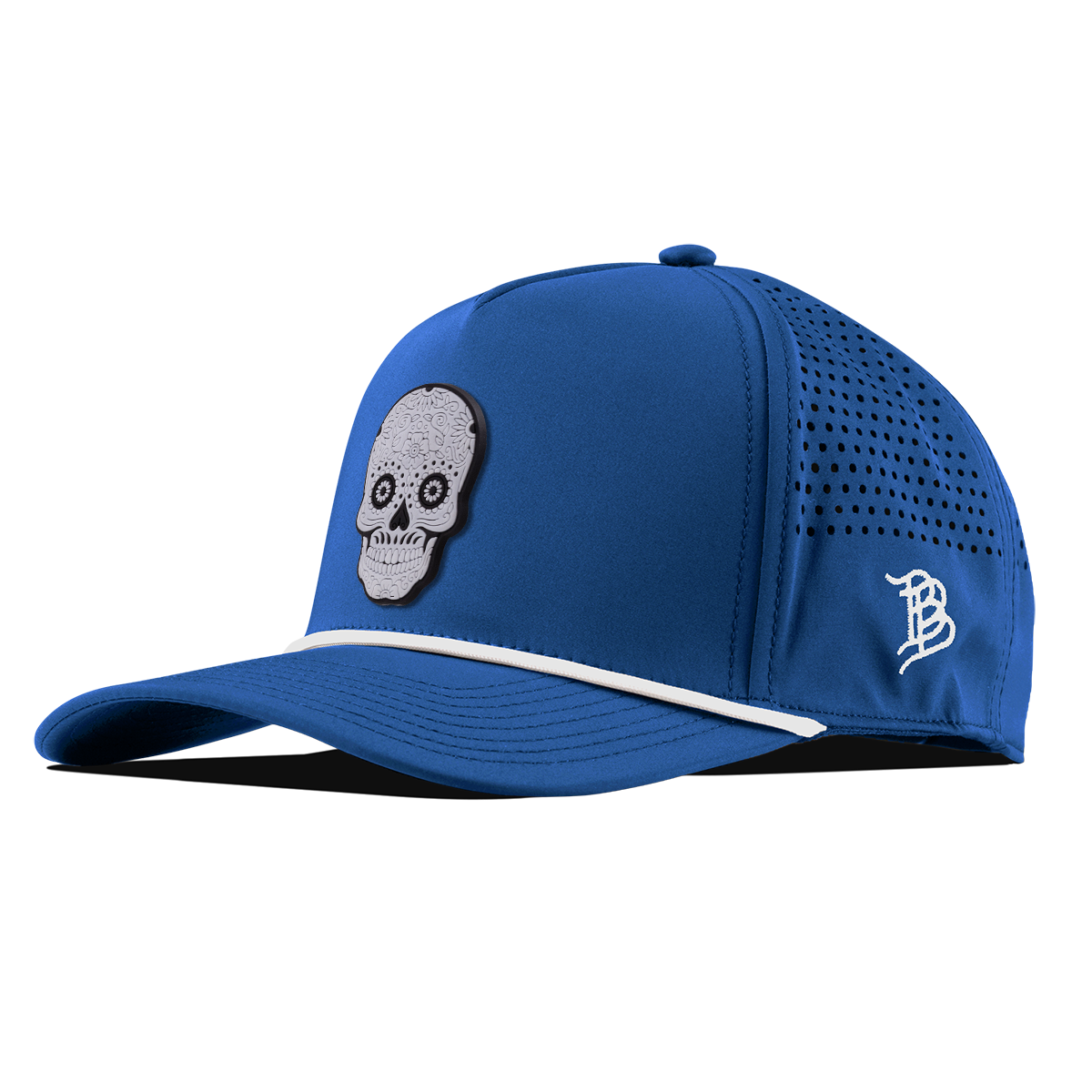 Sugar Skull PVC Curved 5 Panel Rope Royal