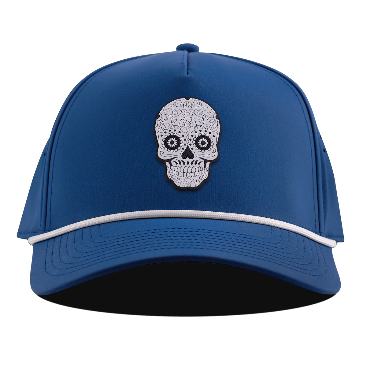 Sugar Skull PVC Curved 5 Panel Rope Royal