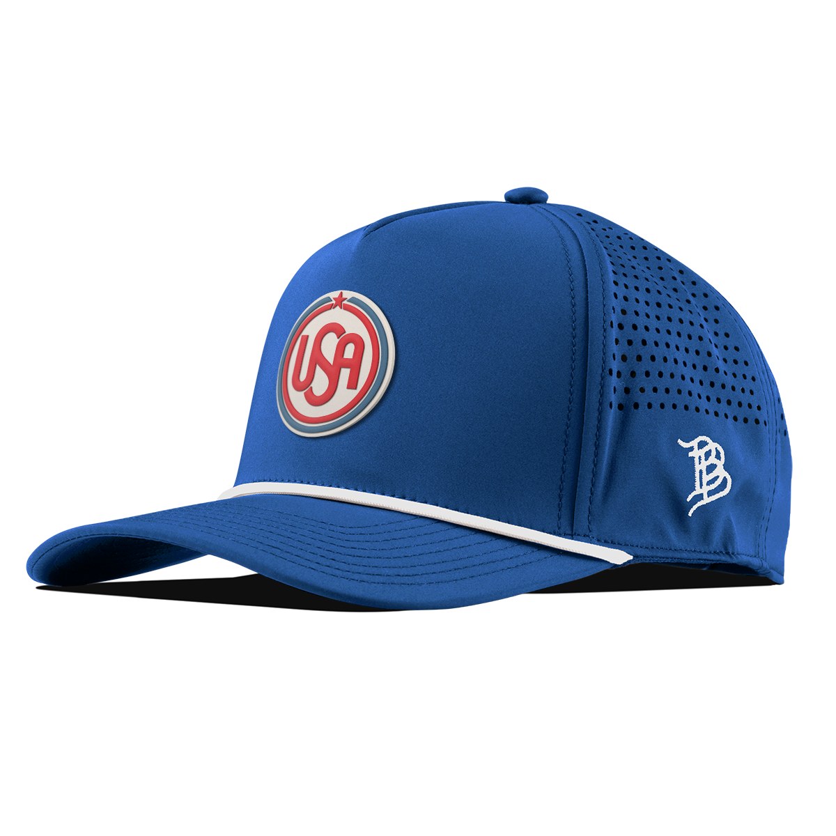USA Icon Curved 5 Panel Rope Royal