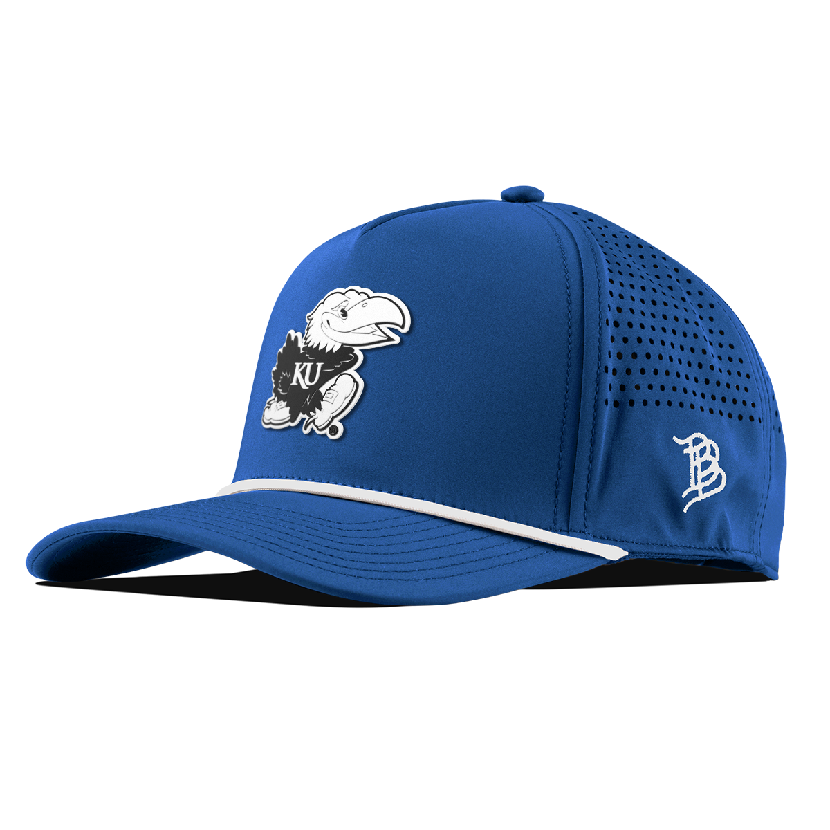 University of Kansas "Vintage Jayhawk" Curved 5 Panel Rope Royal