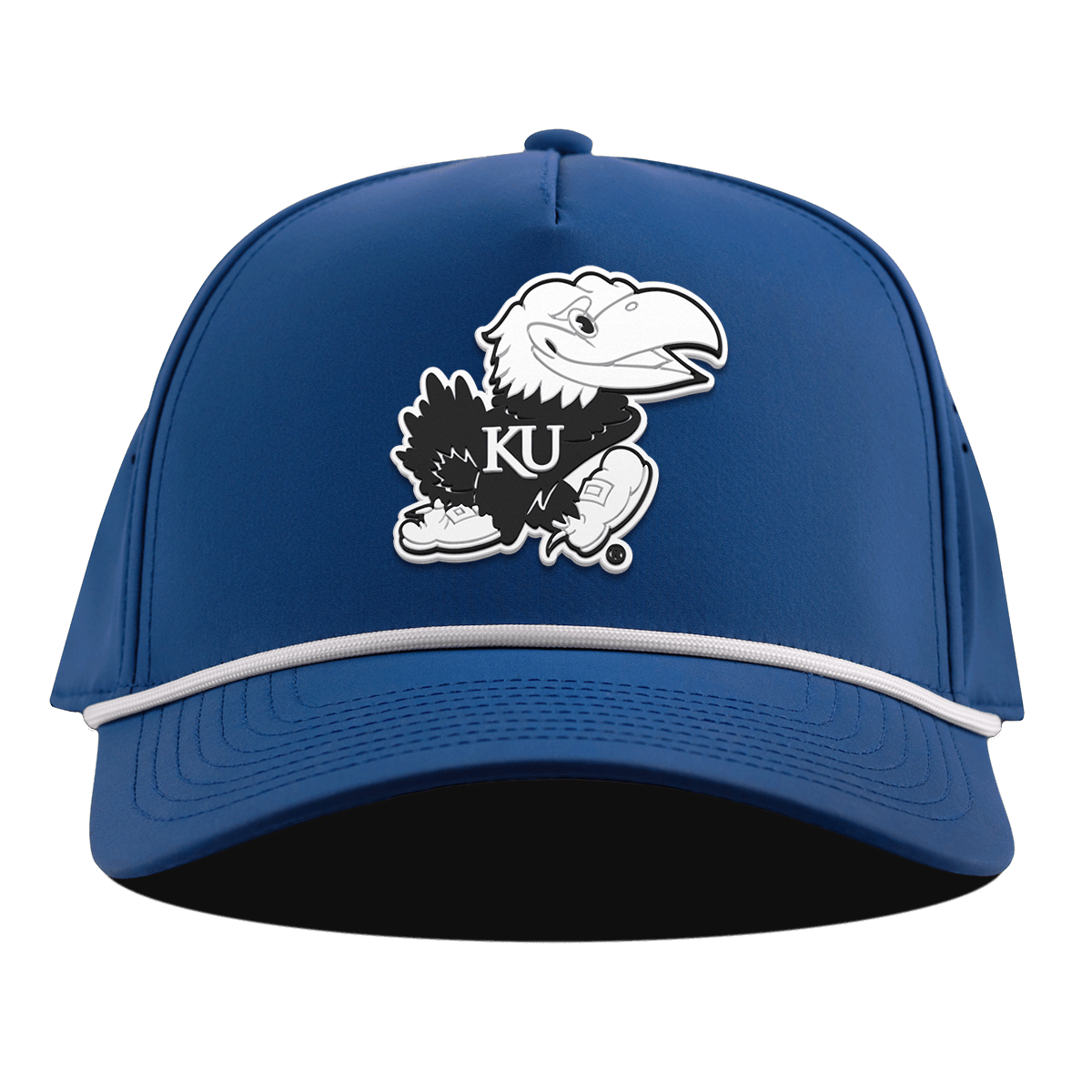University of Kansas "Vintage Jayhawk" Curved 5 Panel Rope Royal