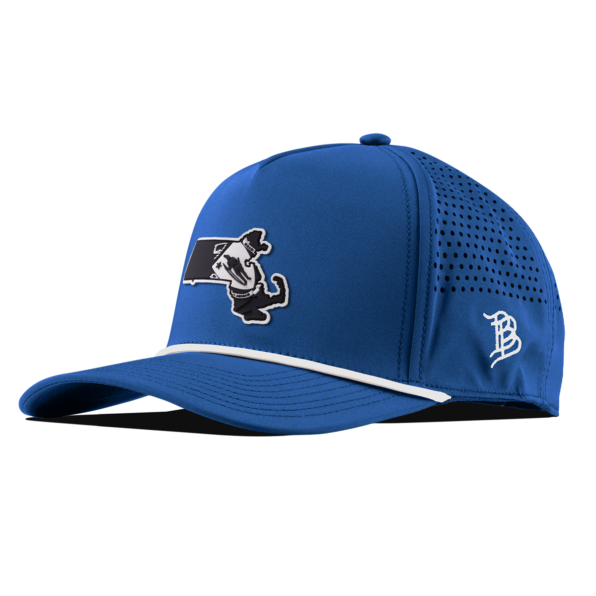 Massachusetts Vintage Curved 5 Panel Rope Royal