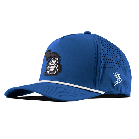 Michigan Vintage Curved 5 Panel Rope Royal