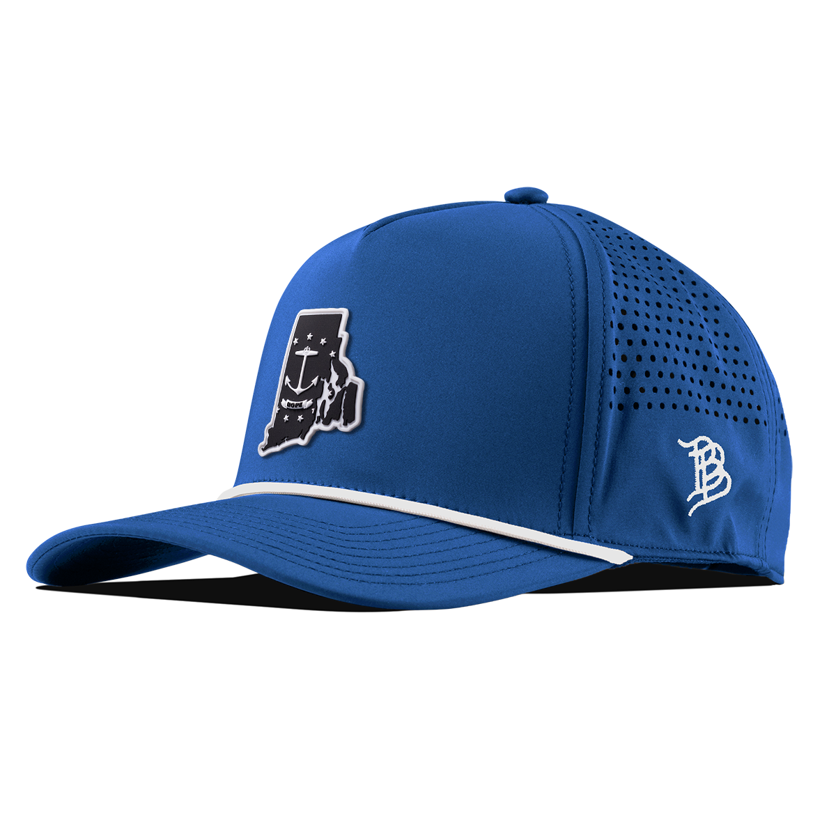 Rhode Island Vintage Curved 5 Panel Rope Royal