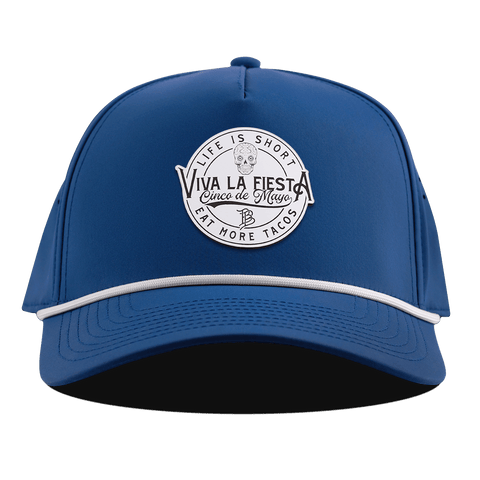 Branded Fiesta Curved 5 Panel Rope Royal